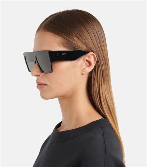 celine black sunglasses 2017|celine flat top sunglasses black.